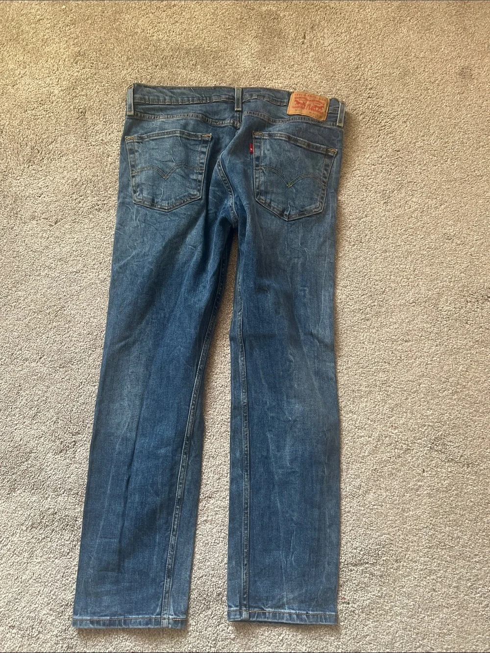 Levi’s 502 Regular Taper Jeans W34 L30 Acid Wash Blue Denim